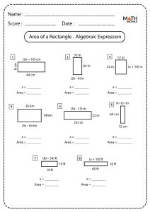 Area of Rectangle - Definition, Formulas, & Examples