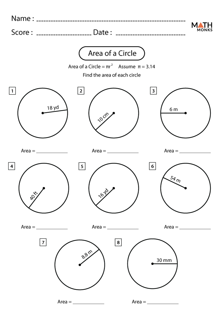 area-of-a-circle-worksheet