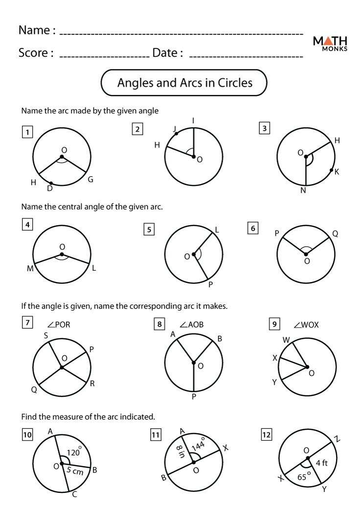 6th grade angles worksheet