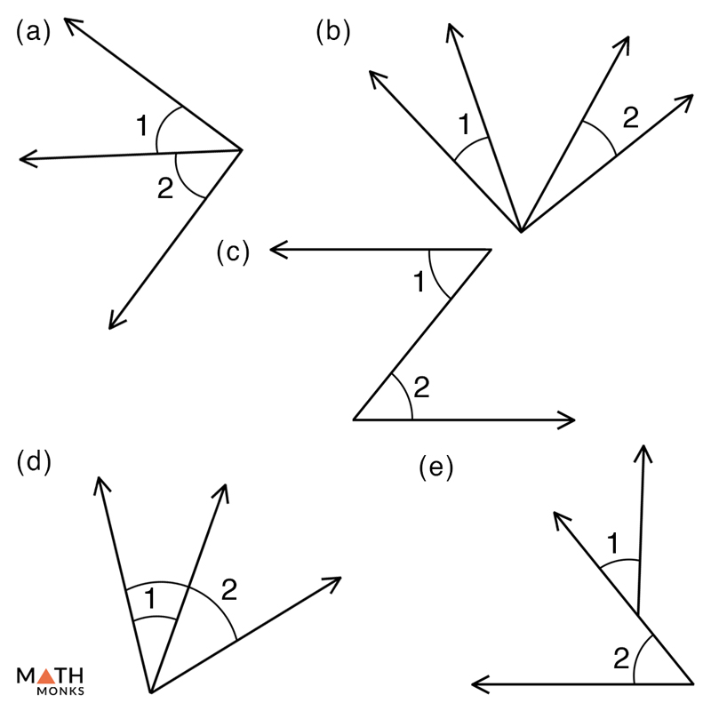 non adjacent complementary angles