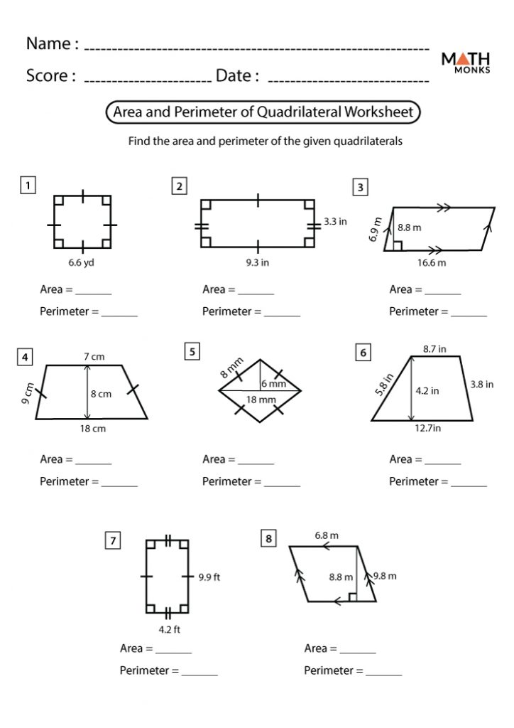 Area Of Quadrilateral Formula Definition And Examples 7617