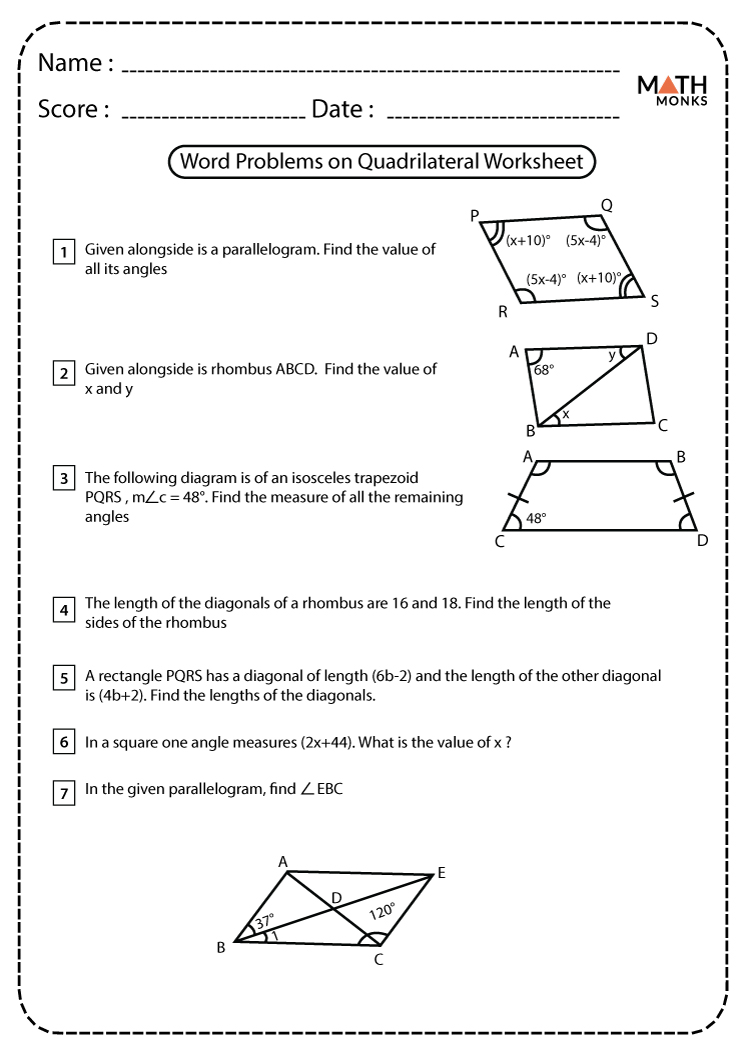 problem solving with quadrilaterals