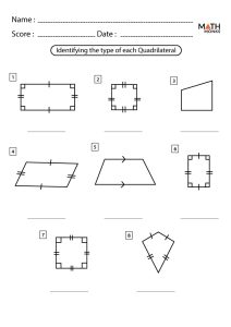 Quadrilateral – Definition, Properties, Types, Formulas, Examples