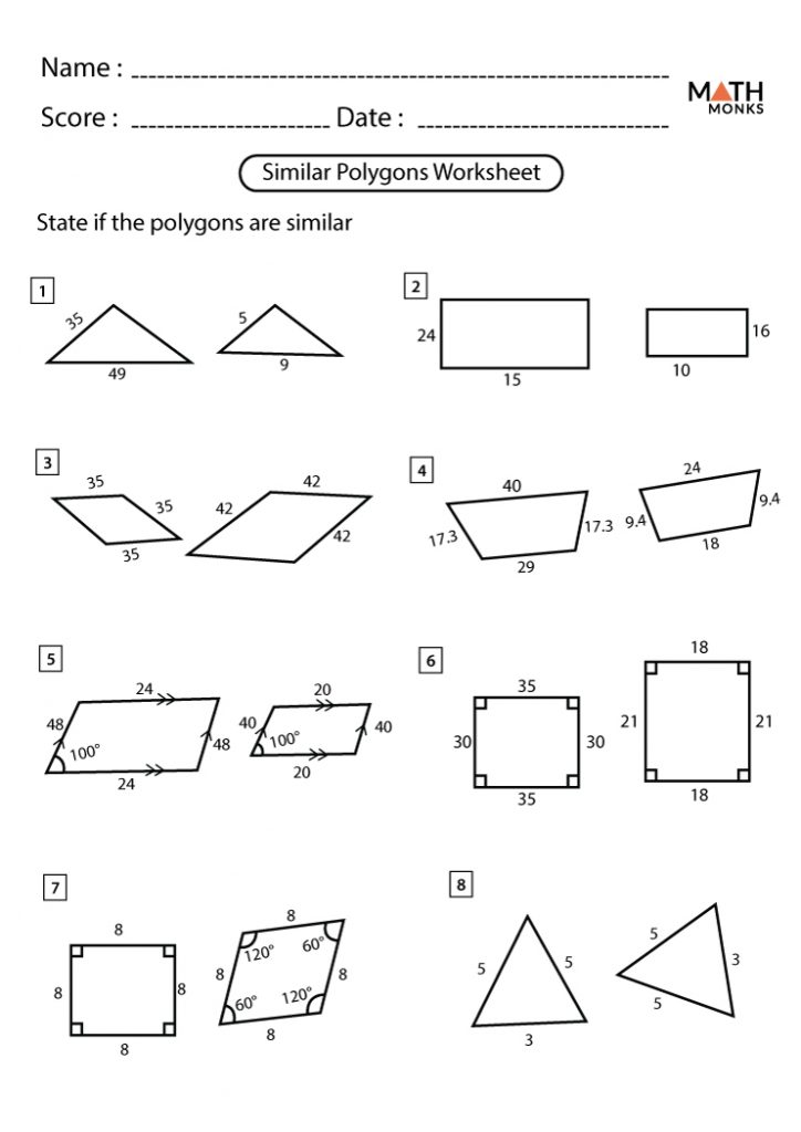 Similar Polygons - Definition, Examples