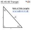 45-45-90 Triangle – Definition, Formula, Examples