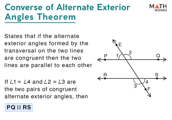 Alternate Exterior Angles Definition And Theorem With Examples