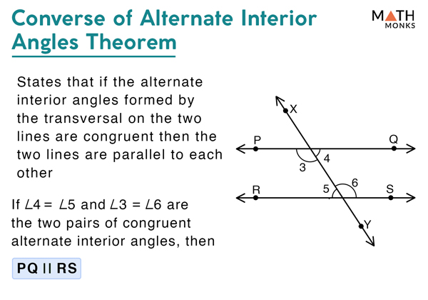 Alternate Interior Angles – Definition & Theorem with Examples