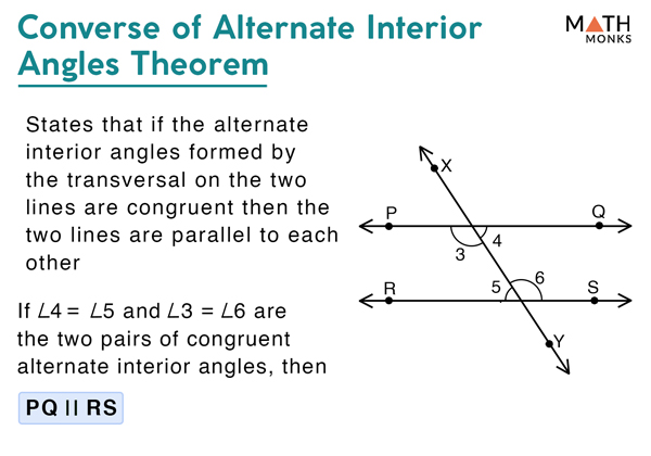 Alternate Angles: Definition, Formula, Types, Theorem, Examples ...