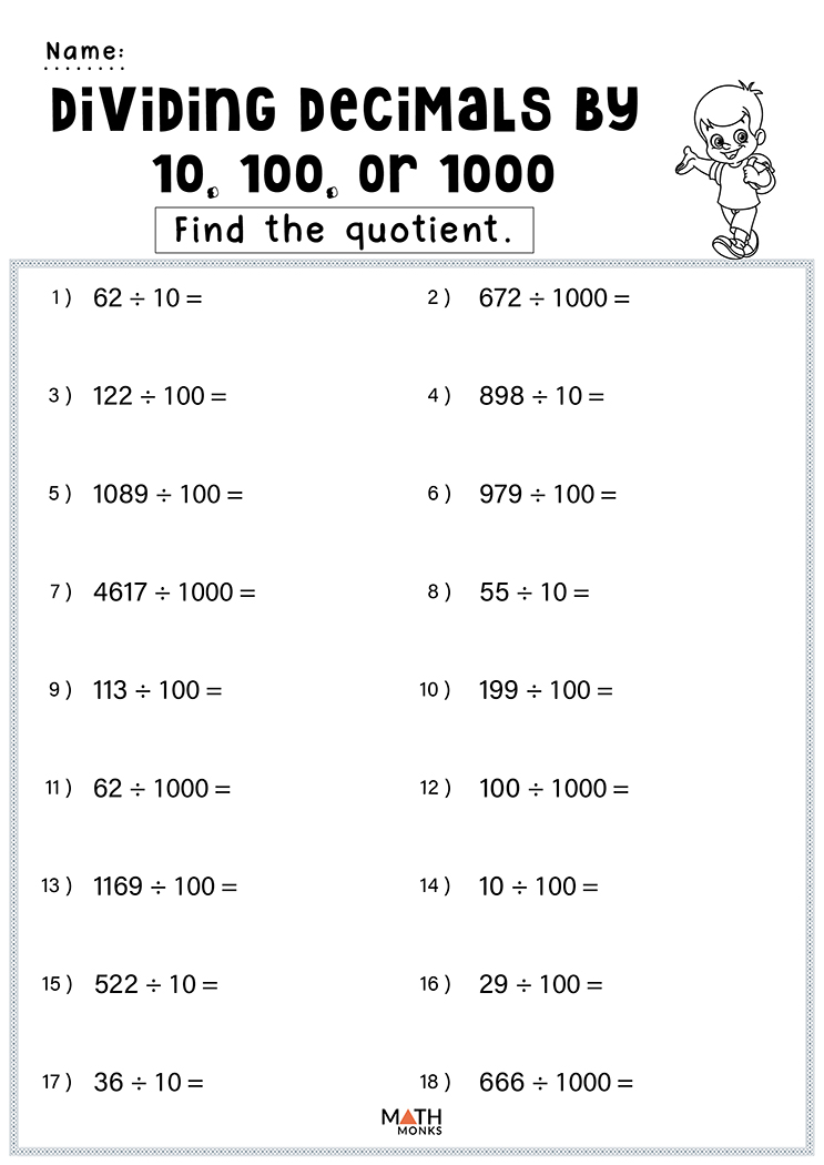 Adding Decimals Worksheet 5th Grade Fifth Grade Math Worksheets Free 