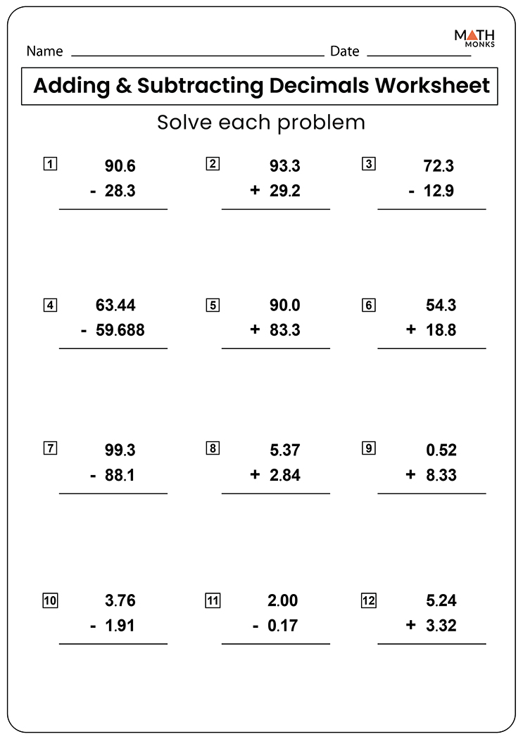 subtracting-mixed-numbers-worksheet