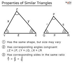 Similar Triangles – Definition, Properties, Formulas, Examples