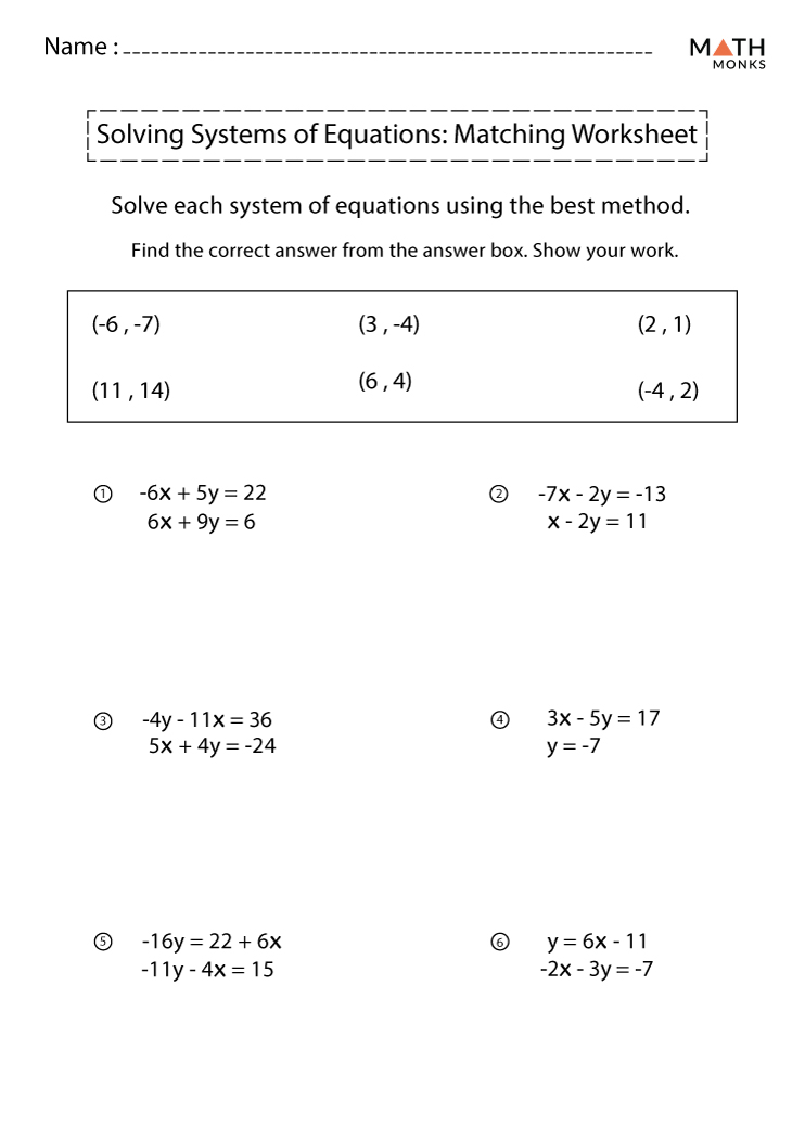 solving systems of equations word problems worksheet pdf algebra 1