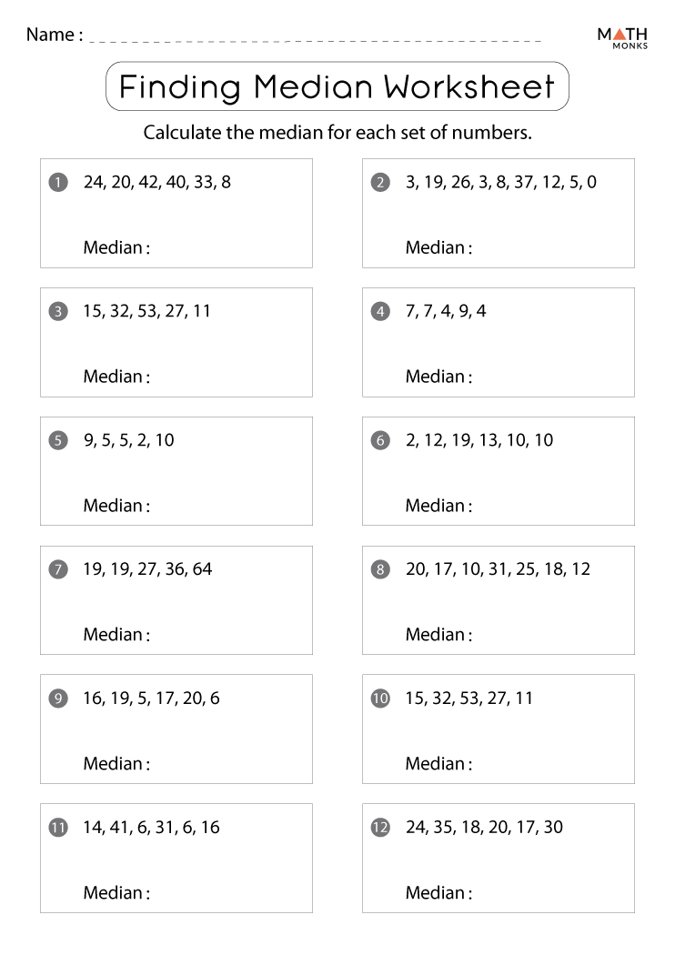 median-mode-range-worksheets