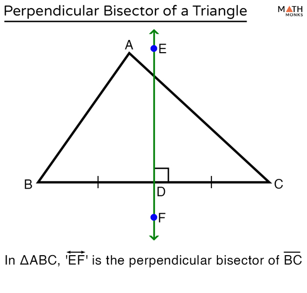 Perpendicular Bisector of a Triangle – Definition, Construction, Theorem