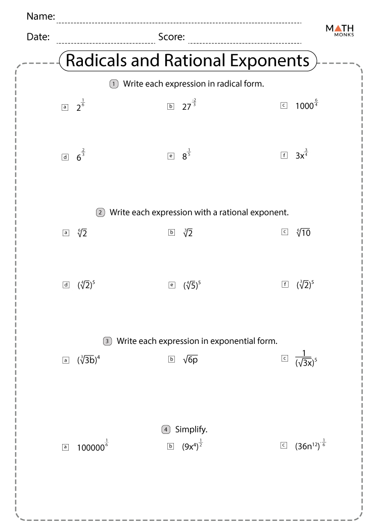 Simplifying Rational Numbers Worksheet