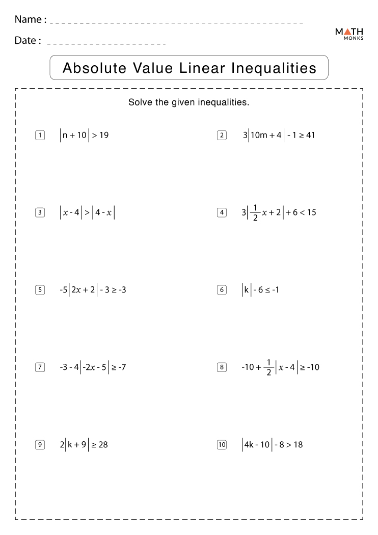 solving equations and inequalities word problems worksheet