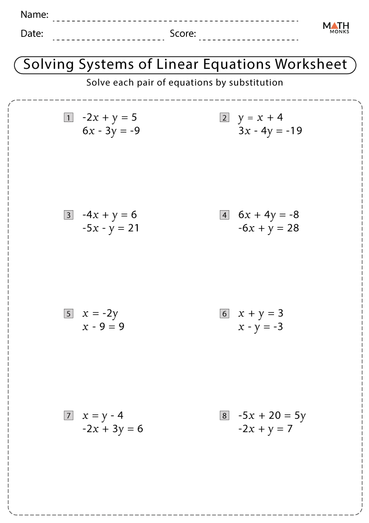 systems-of-linear-equations-worksheets-with-answer-key