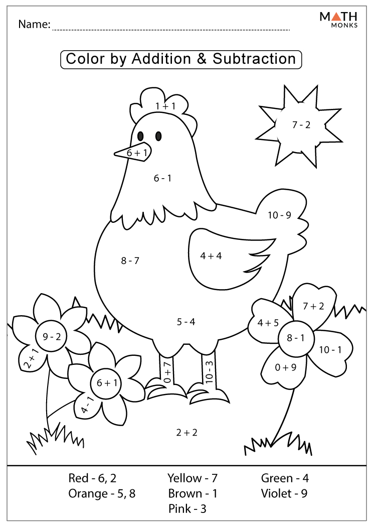 addition-and-subtraction-color-by-number-worksheets-worksheets-for