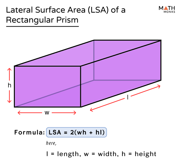 triangular prism lateral surface area formula