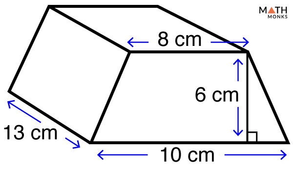 volume of right trapezoidal prism