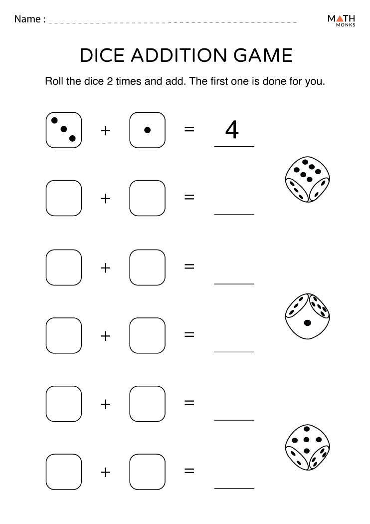 dice-addition-worksheets-with-answer-key