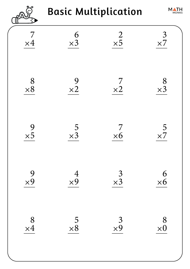 Multiplication Worksheets Key Stage 1 Printable Multi