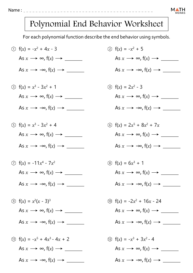 graphingpolynomialsblank.pdf - Name: Review Graphing Polynomials I. Sketch  the following polynomials on the axis provided. Find all the zeros for |  Course Hero