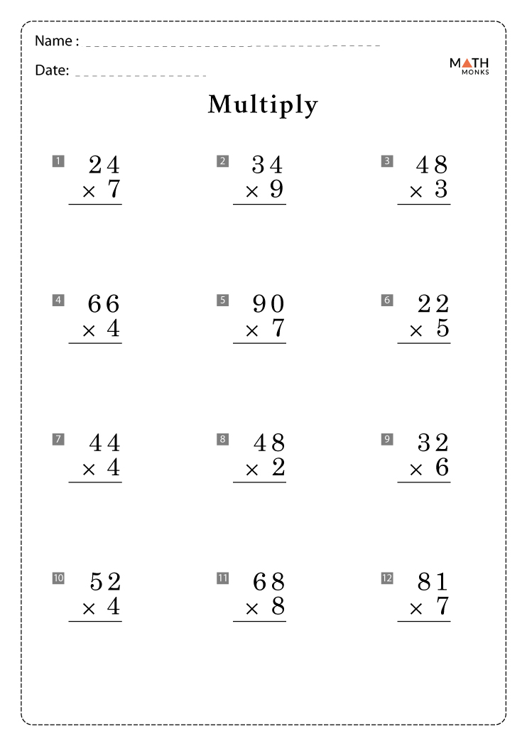 multiplication-worksheets-with-answer-key
