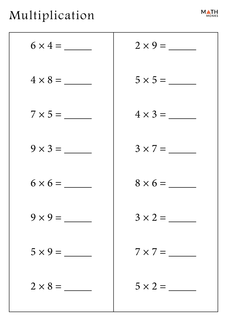 Multiplication Worksheets Grade 3 Pdf Free Download With Answers