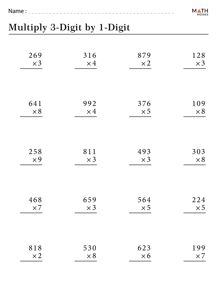 Multiplication With Regrouping Worksheet Education Com Multiplication 