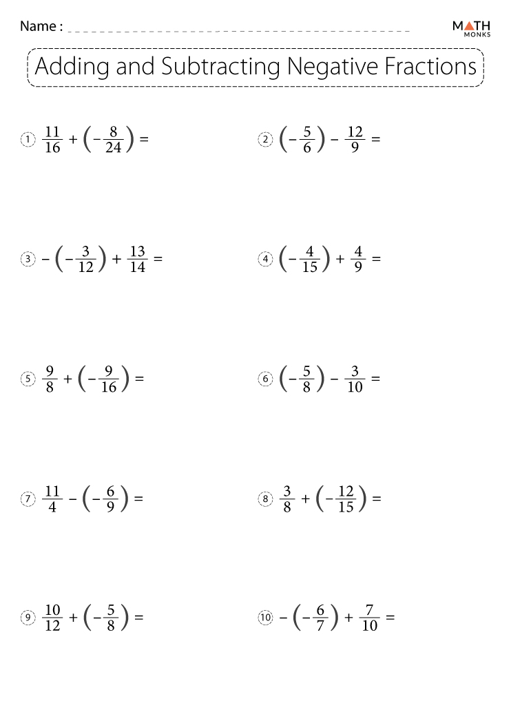 adding and subtracting fractions reasoning and problem solving