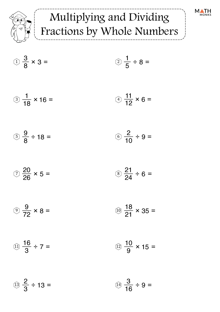 Dividing Fractions By Whole Number Word Problems Worksheets Pdf