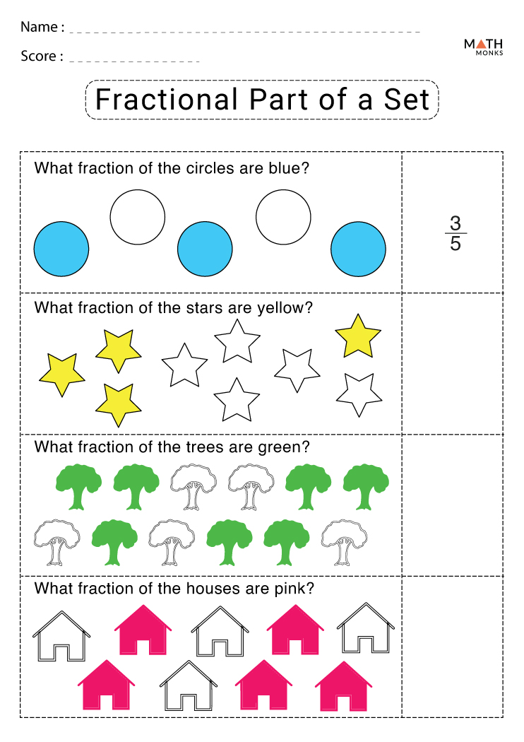 fraction worksheet for grade 2