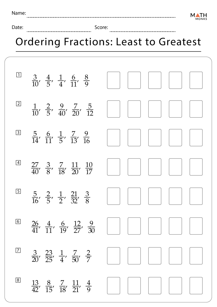 ordering-fractions-worksheets-math-monks