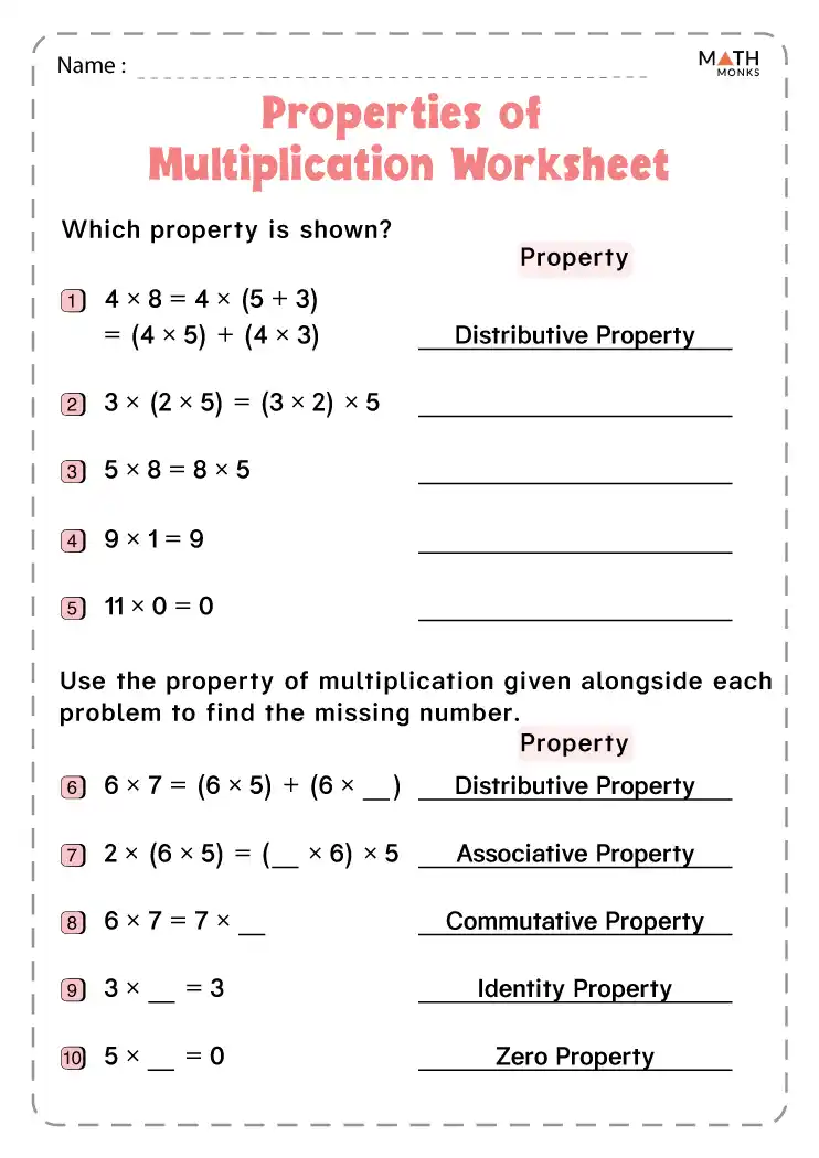 3th-grade-worksheets-multiplication-property