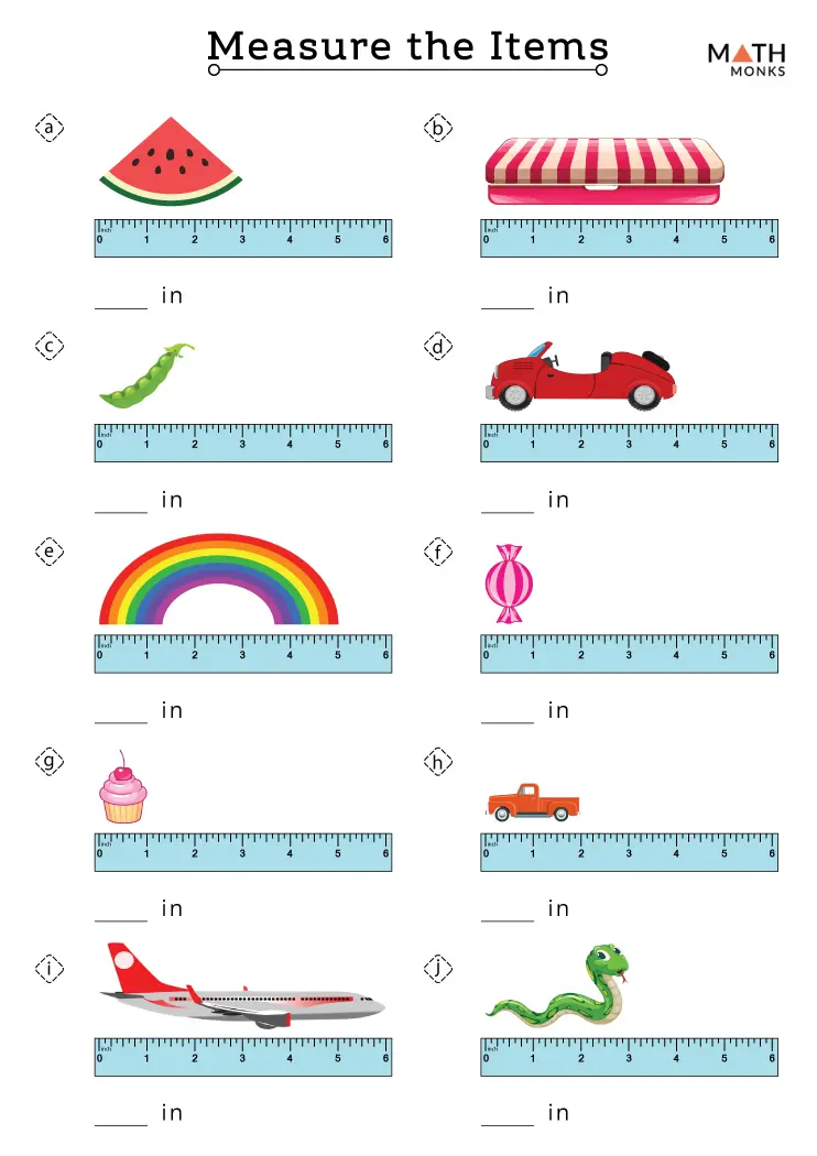 Measurement Worksheets Math Monks