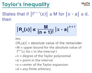 Taylor’s Inequality with Proof and Examples